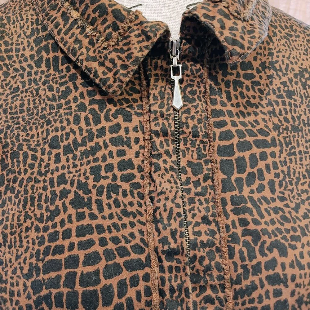 Christopher & Banks Stretch Animal Print Jacket, Size L, Gently Used - Picture 2 of 5